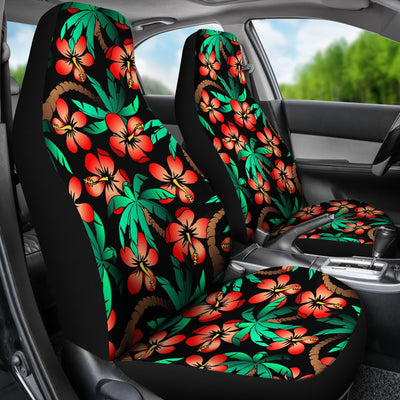 Hawaiian Themed Pattern Print Design H022 Universal Fit Car Seat Covers-JorJune