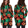 Hawaiian Themed Pattern Print Design H022 Women Hoodie Dress