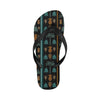 Hawaiian Themed Pattern Print Design H023 Flip Flops-JorJune