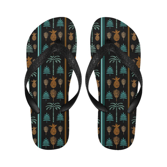 Hawaiian Themed Pattern Print Design H023 Flip Flops-JorJune