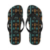 Hawaiian Themed Pattern Print Design H023 Flip Flops-JorJune