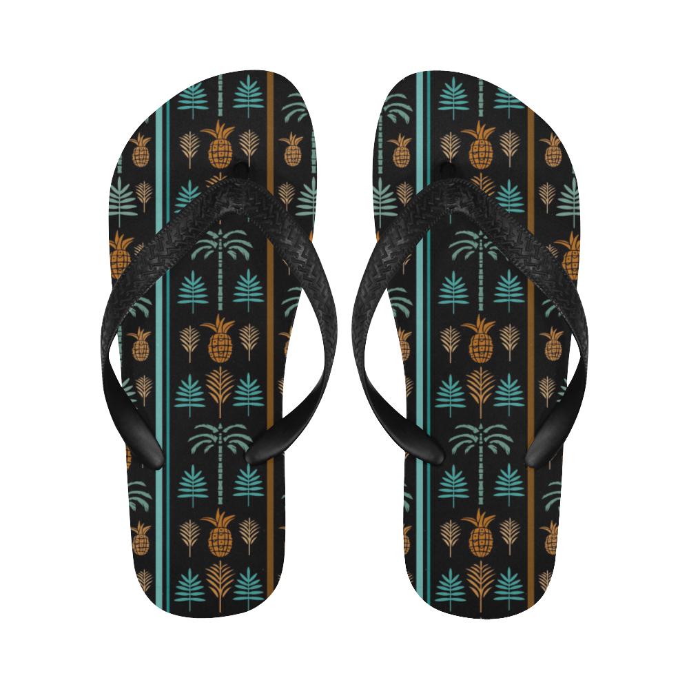 Hawaiian Themed Pattern Print Design H023 Flip Flops-JorJune