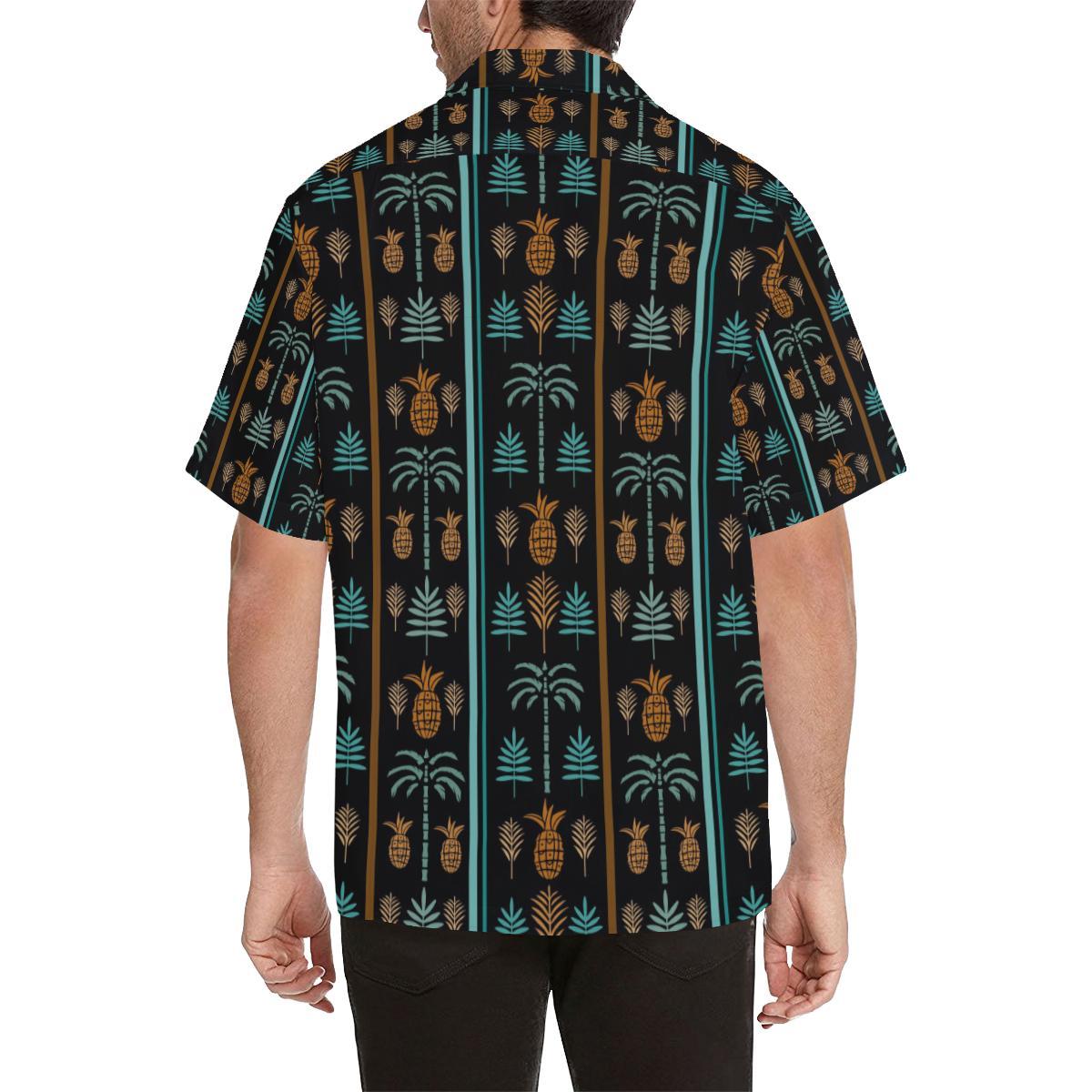 Hawaiian Themed Pattern Print Design H023 Men Hawaiian Shirt-JorJune