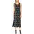 Hawaiian Themed Pattern Print Design H023 Sleeveless Open Fork Long Dress
