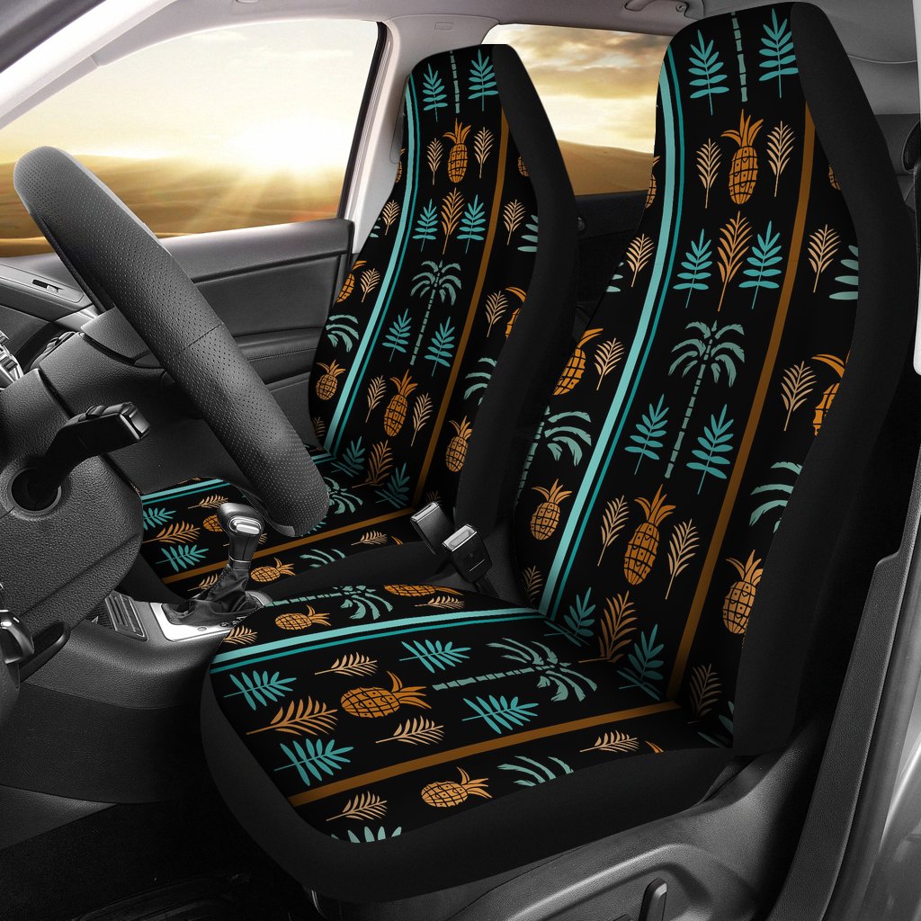 Hawaiian Themed Pattern Print Design H023 Universal Fit Car Seat Covers-JorJune