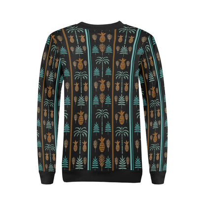 Hawaiian Themed Pattern Print Design H023 Women Long Sleeve Sweatshirt-JorJune