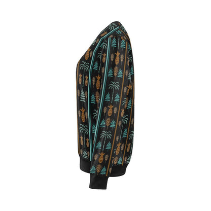 Hawaiian Themed Pattern Print Design H023 Women Long Sleeve Sweatshirt-JorJune