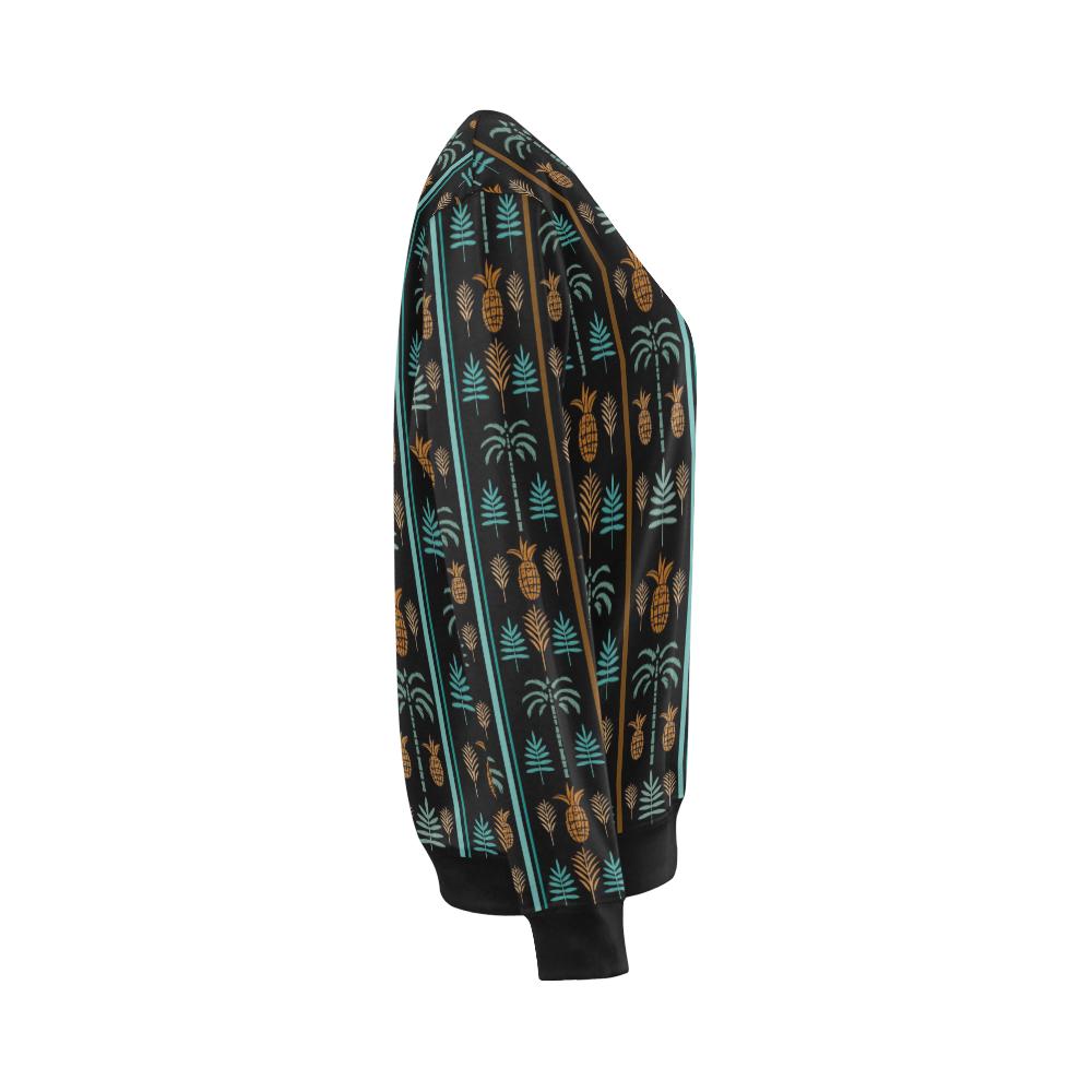 Hawaiian Themed Pattern Print Design H023 Women Long Sleeve Sweatshirt-JorJune