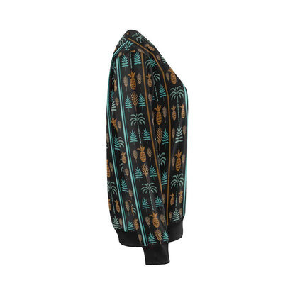 Hawaiian Themed Pattern Print Design H023 Women Long Sleeve Sweatshirt-JorJune