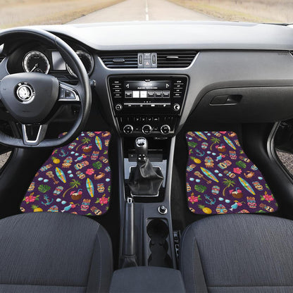 Hawaiian Themed Pattern Print Design H024 Car Floor Mats-JorJune