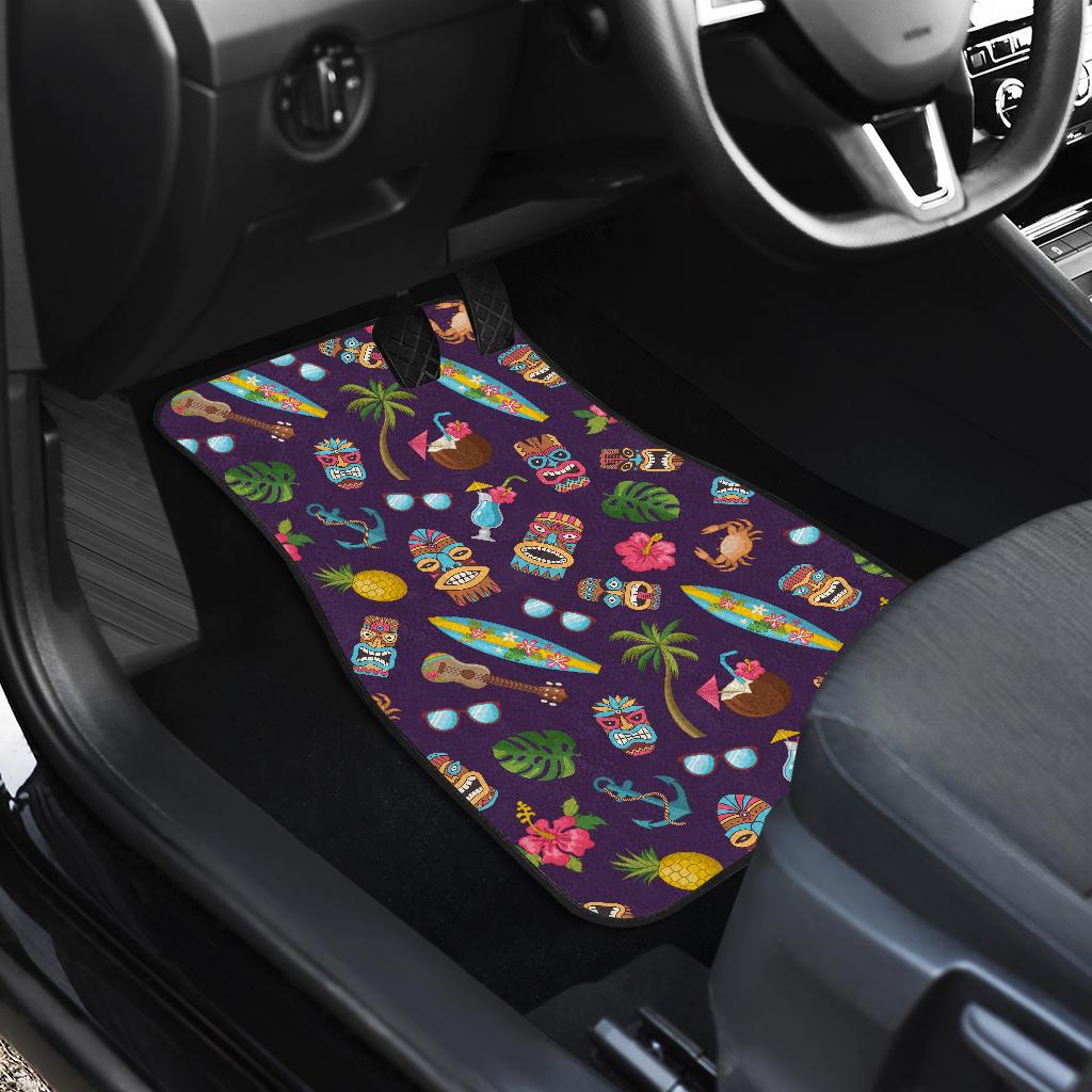 Hawaiian Themed Pattern Print Design H024 Car Floor Mats-JorJune