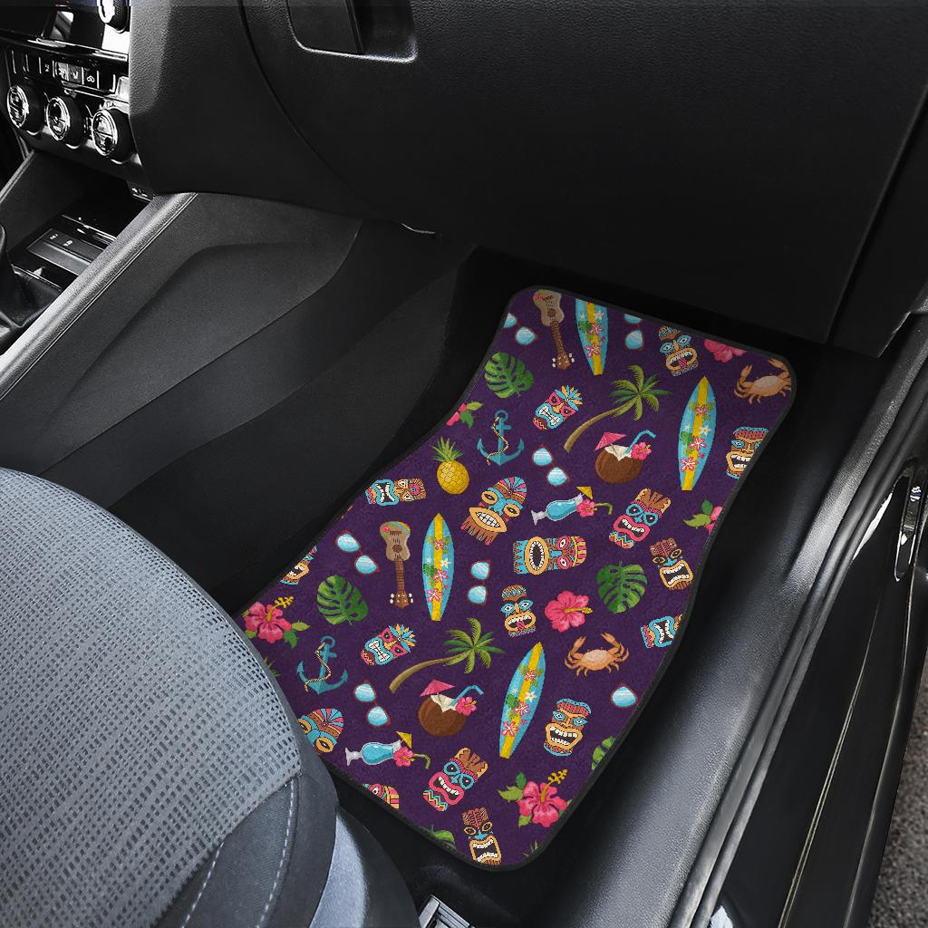 Hawaiian Themed Pattern Print Design H024 Car Floor Mats-JorJune