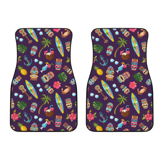 Hawaiian Themed Pattern Print Design H024 Car Floor Mats-JorJune