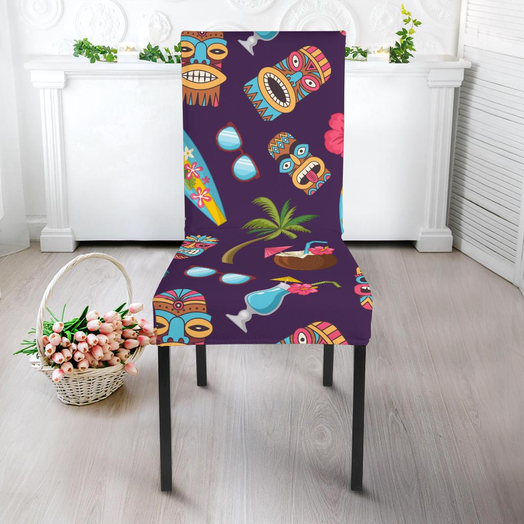 Hawaiian Themed Pattern Print Design H024 Dining Chair Slipcover-JORJUNE.COM