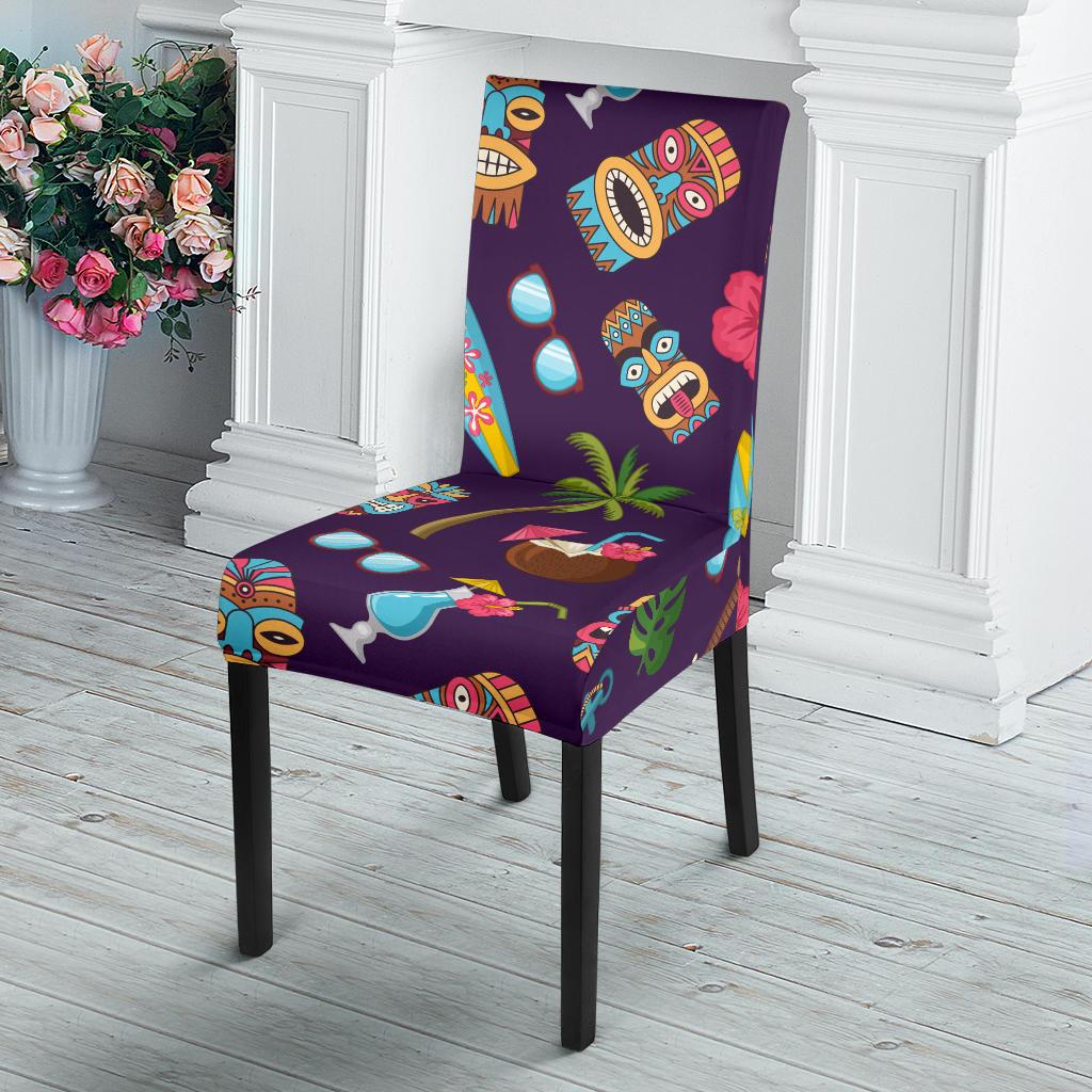 Hawaiian Themed Pattern Print Design H024 Dining Chair Slipcover-JORJUNE.COM
