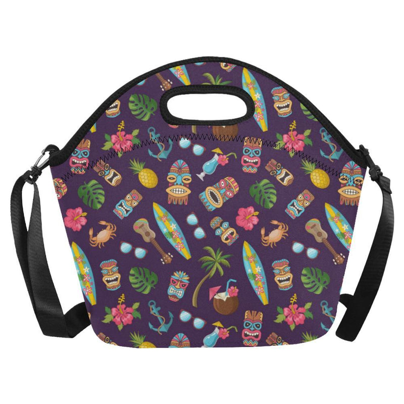 Hawaiian Themed Pattern Print Design H024 Neoprene Lunch Bag-JorJune