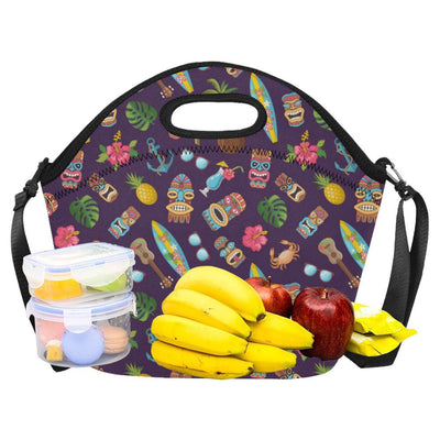 Hawaiian Themed Pattern Print Design H024 Neoprene Lunch Bag-JorJune