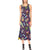 Hawaiian Themed Pattern Print Design H024 Sleeveless Open Fork Long Dress