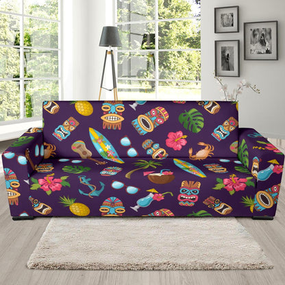 Hawaiian Themed Pattern Print Design H024 Sofa Slipcover-JORJUNE.COM