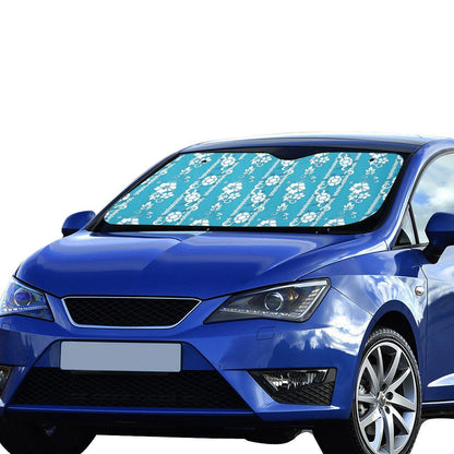 Hawaiian Themed Pattern Print Design H025 Car Sun Shade-JorJune