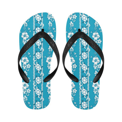 Hawaiian Themed Pattern Print Design H025 Flip Flops-JorJune