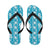 Hawaiian Themed Pattern Print Design H025 Flip Flops-JorJune