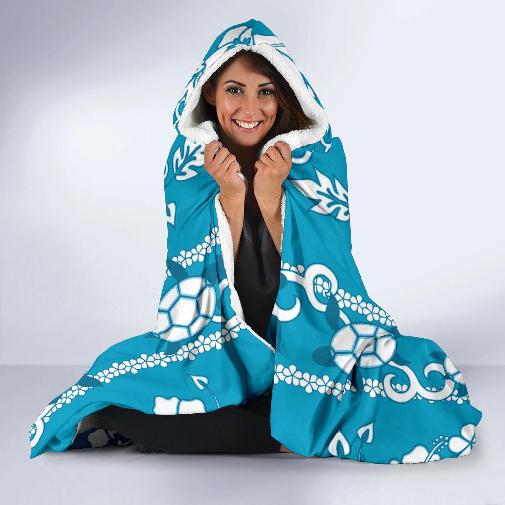 Hawaiian Themed Pattern Print Design H025 Hooded Blanket-JORJUNE.COM