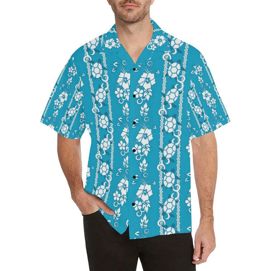 Hawaiian Themed Pattern Print Design H025 Men Hawaiian Shirt-JorJune