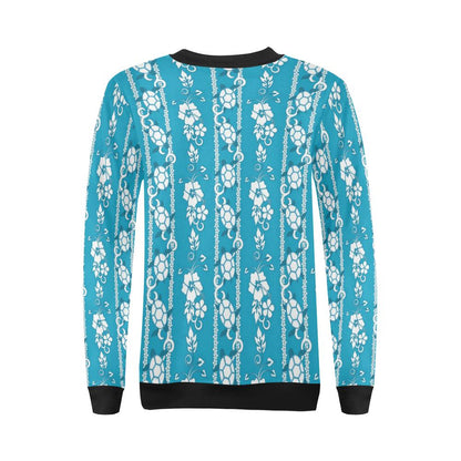 Hawaiian Themed Pattern Print Design H025 Women Long Sleeve Sweatshirt-JorJune