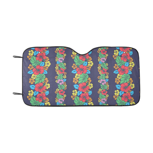 Hawaiian Themed Pattern Print Design H03 Car Sun Shade-JorJune