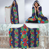 Hawaiian Themed Pattern Print Design H03 Hooded Blanket-JORJUNE.COM