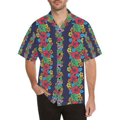 Hawaiian Themed Pattern Print Design H03 Men Hawaiian Shirt-JorJune