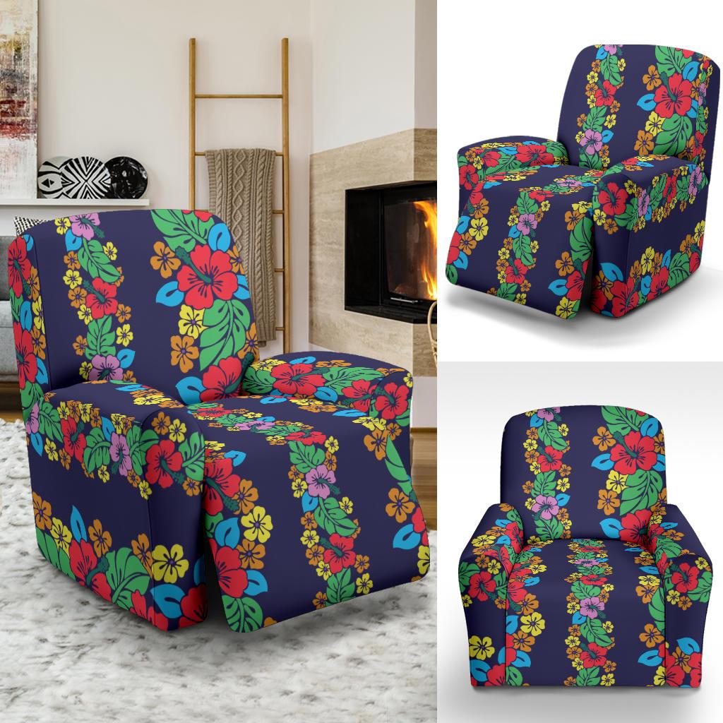 Hawaiian Themed Pattern Print Design H03 Recliner Slipcover-JORJUNE.COM