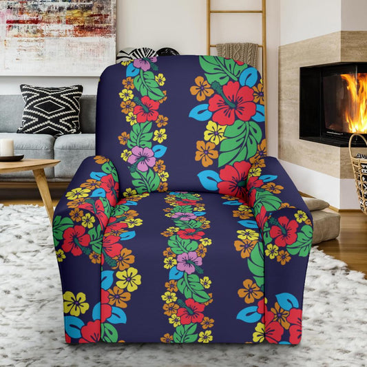 Hawaiian Themed Pattern Print Design H03 Recliner Slipcover-JORJUNE.COM