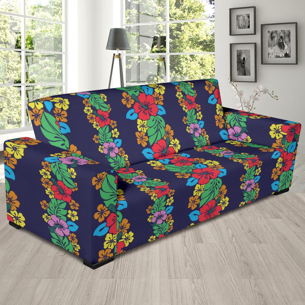 Hawaiian Themed Pattern Print Design H03 Sofa Slipcover-JORJUNE.COM