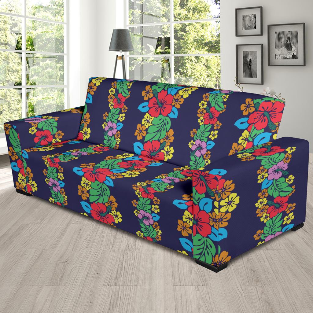 Hawaiian Themed Pattern Print Design H03 Sofa Slipcover-JORJUNE.COM