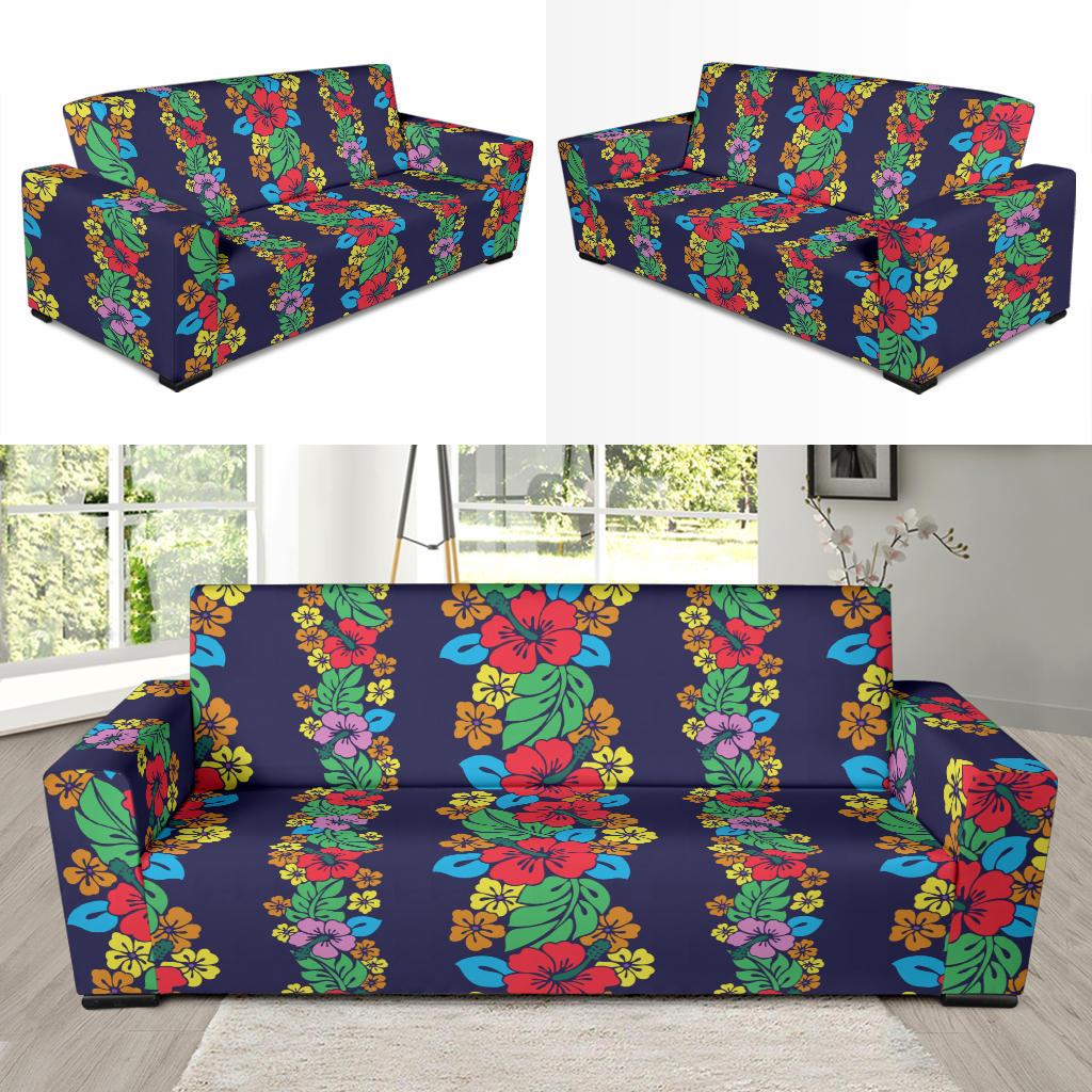 Hawaiian Themed Pattern Print Design H03 Sofa Slipcover-JORJUNE.COM
