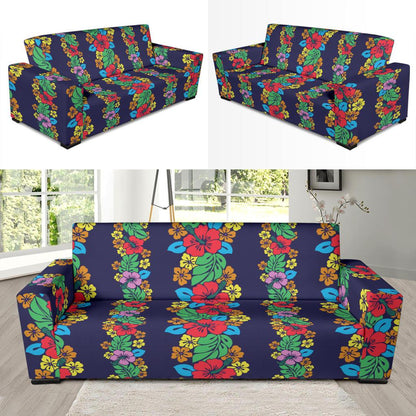 Hawaiian Themed Pattern Print Design H03 Sofa Slipcover-JORJUNE.COM