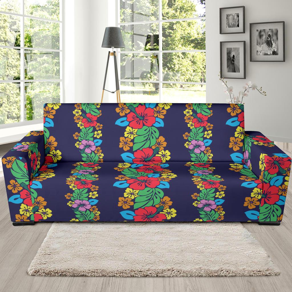 Hawaiian Themed Pattern Print Design H03 Sofa Slipcover-JORJUNE.COM