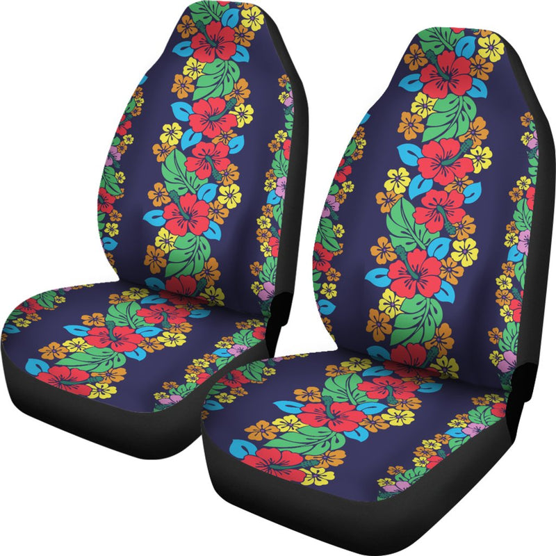 Hawaiian Themed Pattern Print Design H03 Universal Fit Car Seat Covers-JorJune