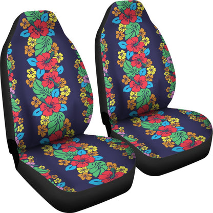 Hawaiian Themed Pattern Print Design H03 Universal Fit Car Seat Covers-JorJune
