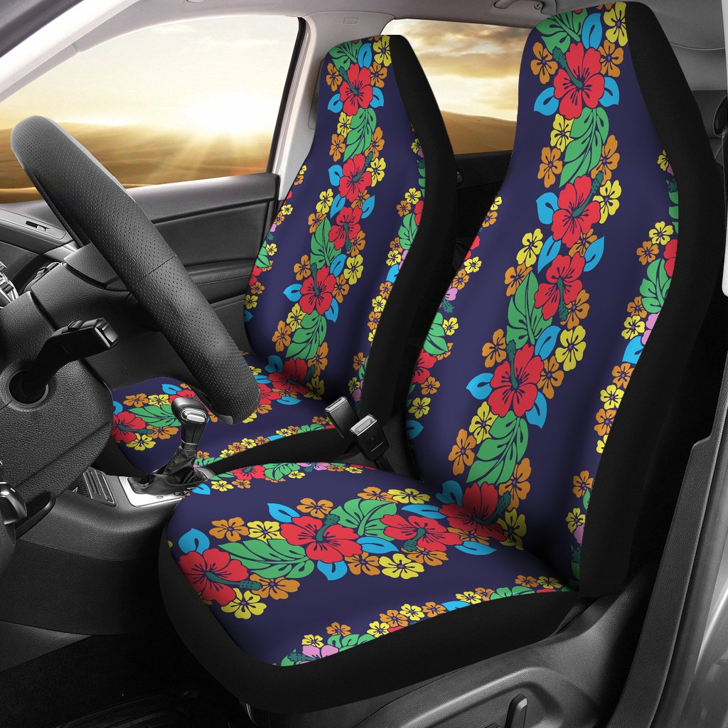 Hawaiian Themed Pattern Print Design H03 Universal Fit Car Seat Covers-JorJune