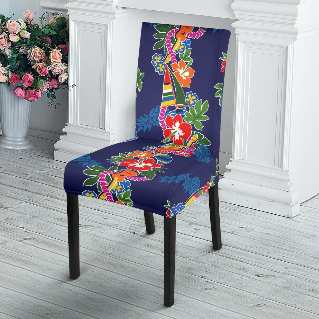 Hawaiian Themed Pattern Print Design H04 Dining Chair Slipcover-JORJUNE.COM