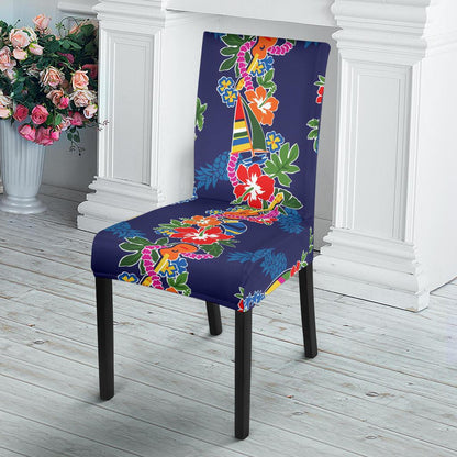Hawaiian Themed Pattern Print Design H04 Dining Chair Slipcover-JORJUNE.COM