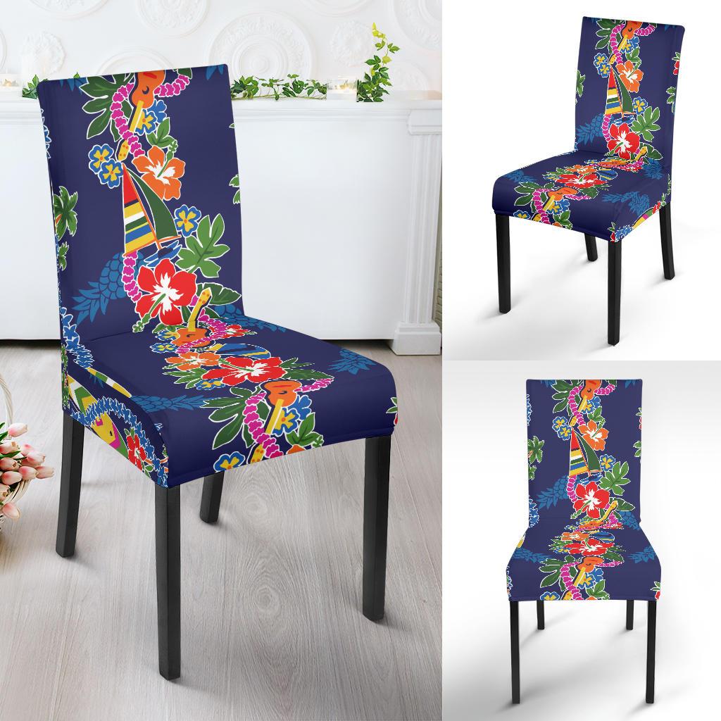 Hawaiian Themed Pattern Print Design H04 Dining Chair Slipcover-JORJUNE.COM