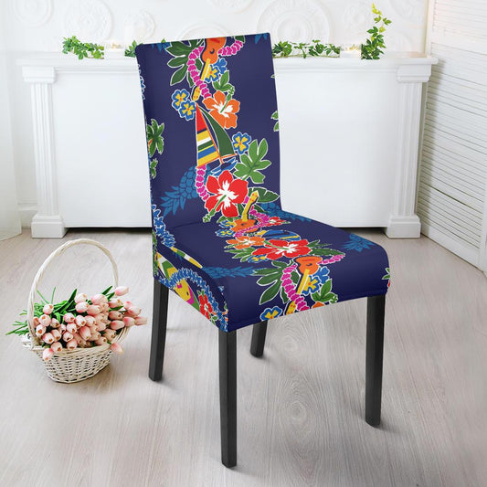 Hawaiian Themed Pattern Print Design H04 Dining Chair Slipcover-JORJUNE.COM