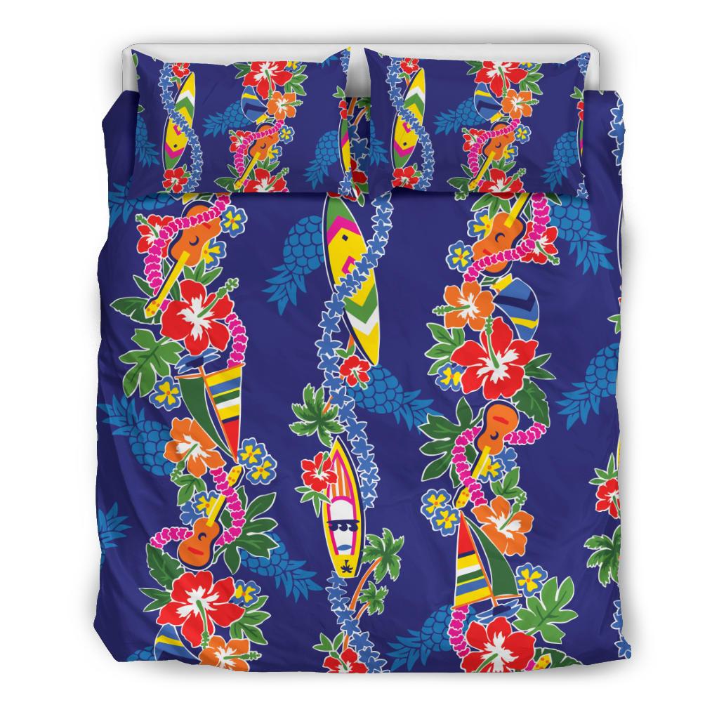 Hawaiian Themed Pattern Print Design H04 Duvet Cover Bedding Set-JORJUNE.COM