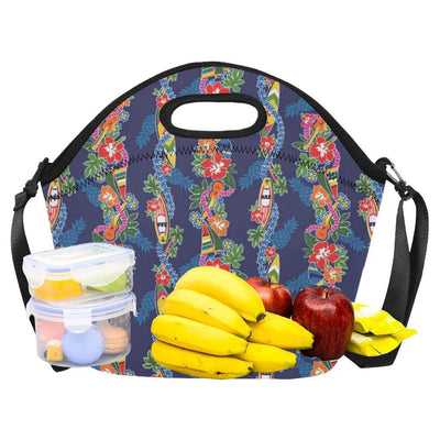 Hawaiian Themed Pattern Print Design H04 Neoprene Lunch Bag-JorJune