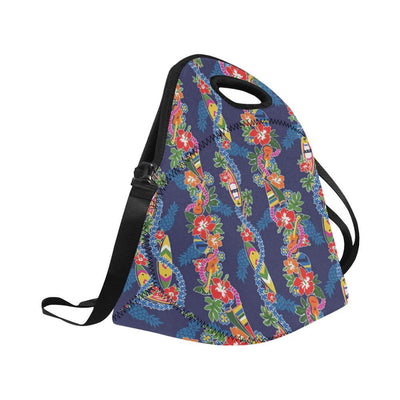 Hawaiian Themed Pattern Print Design H04 Neoprene Lunch Bag-JorJune