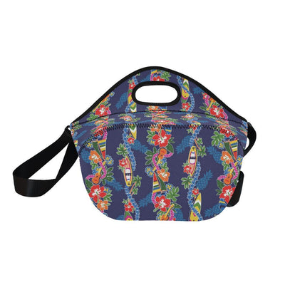 Hawaiian Themed Pattern Print Design H04 Neoprene Lunch Bag-JorJune